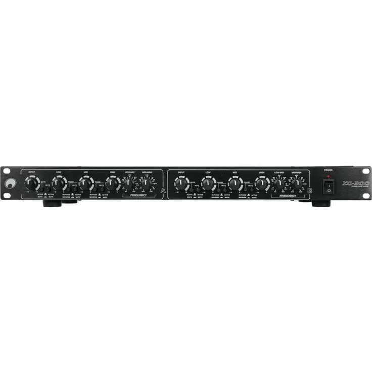 Omnitronic XO-300 Aktive Frequenzweiche | Aktive Frequenzweiche, Stereo-3-Wege-Betrieb | Symmetrische Ein- und Ausgänge über XLR-Buchsen