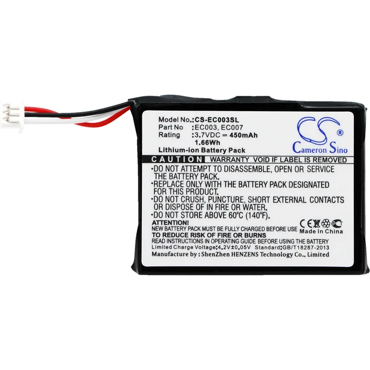 Ersatzakku - CS-EC003SL - APPLE iPOD Mini 4GB - EC003 - 3,7 Volt 450mAh Li-Ion