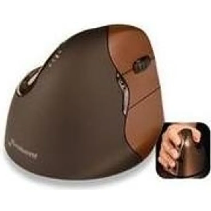 Evoluent Vertical Mouse 4 Small Scroll-Rad, PC-Maus, PC-Mac, 2-Wege