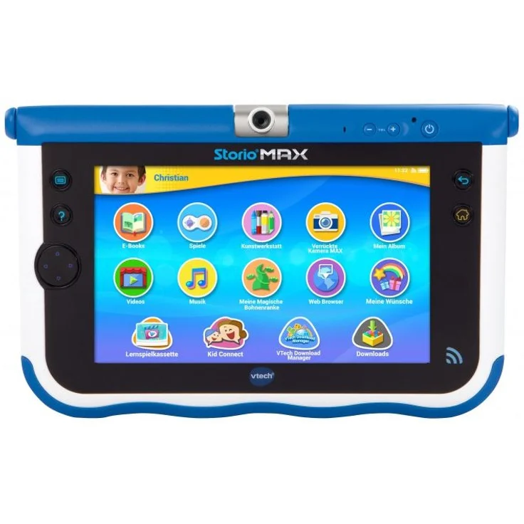 Vtech Storio Max 7 SD-Auflösung 7 Zoll, WLAN-Tablet, Dual-Core, 1 GB RAM, 8 GB Speicher, Android, Blau (80-166804) – Bild 1