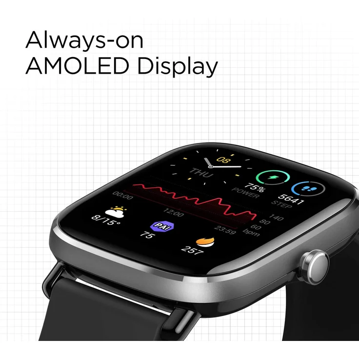 Amazfit GTS 2 Mini Smartwatch Unisex, Einheitsgröße, Silikonarmband, Midnight Black – Bild 5