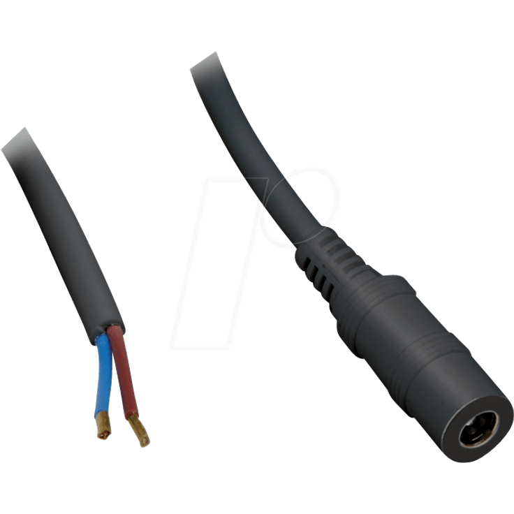 BKL 075182 - DC-Kabel Kupplung 2,1/5,5mm sw 0,3m (075182)
