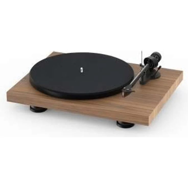 Pro-Ject Debut Carbon EVO Manueller Plattenspieler mit Riemenantrieb inkl. Schutzhaube Walnuss braun – Bild 2