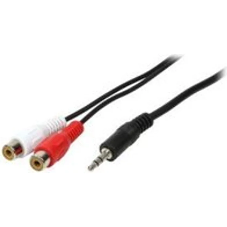 LogiLink CA1047 Audio Kabel, 1x 3,5mm Male zu 2X Cinch Female, 0,2m