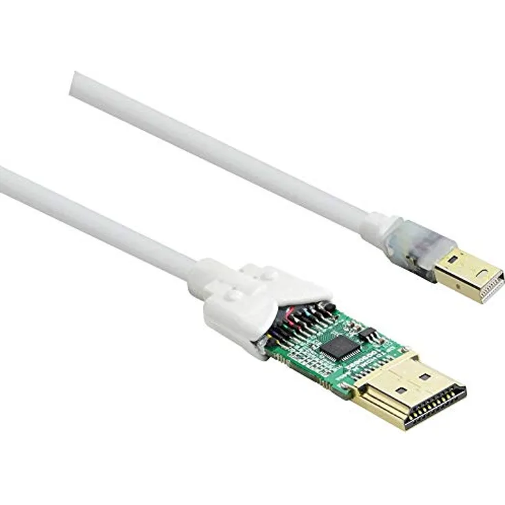 Renkforce Mini-DisplayPort / HDMI Anschlusskabel (1x Mini-DisplayPort Stecker - 1x HDMI-Stecker) 1 m Weiß (RF-3697528)