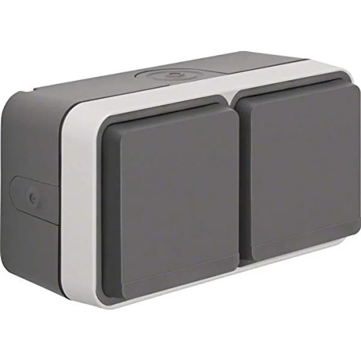 Berker 47753525 - BERK AP-Doppelsteckdose SCHUKO