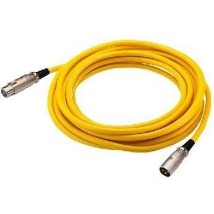Img Stage Line MEC-100-GE Mikrofonkabel (XLR-Stecker - XLR-Kupplung) 1m gelb