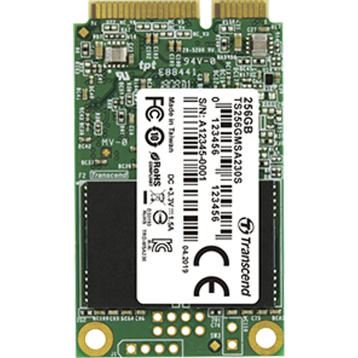 Transcend 230S - Solid-State-Disk - 256 GB - intern - mSATA - SATA 6Gb/s (TS256GMSA230S) – Bild 2