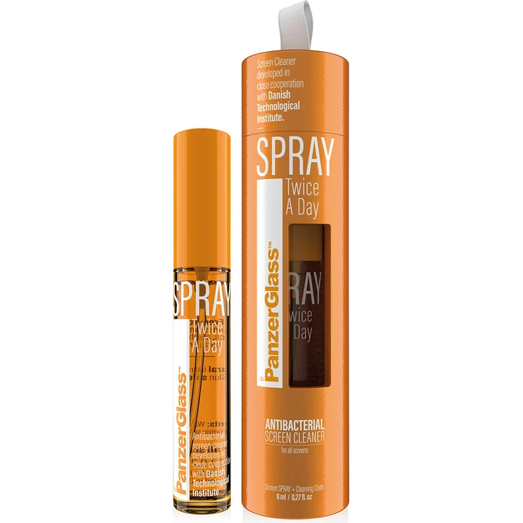 PanzerGlass Spray Twice A Day 8 ml, Displayreiniger (nur in 10er Mengen bestellbar) – Bild 1