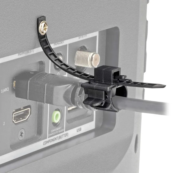 Tripp Lite P568-000-LOCK HDMI Kabelschloss, Klemme, Schraube, Universelles Design für Blu-Ray Installationen, schwarz