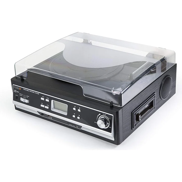 Technaxx TX-22+ Bluetooth Platten-Kassettendigitalisierer 4717 von LPs und Audiokassetten schwarz – Bild 2