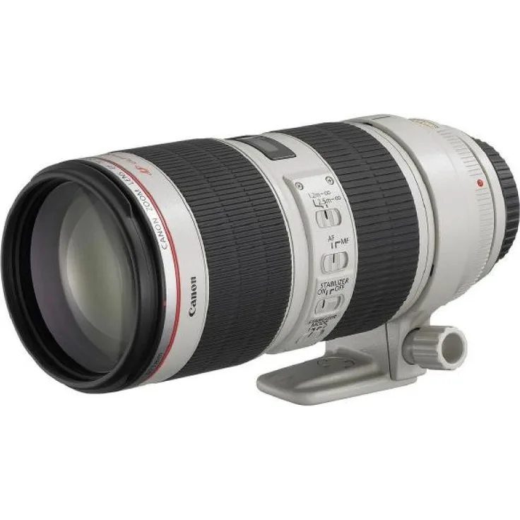 Canon Teleobjektiv EF 70-200mm F2.8L USM für EOS (77mm Filtergewinde, Autofokus) schwarz