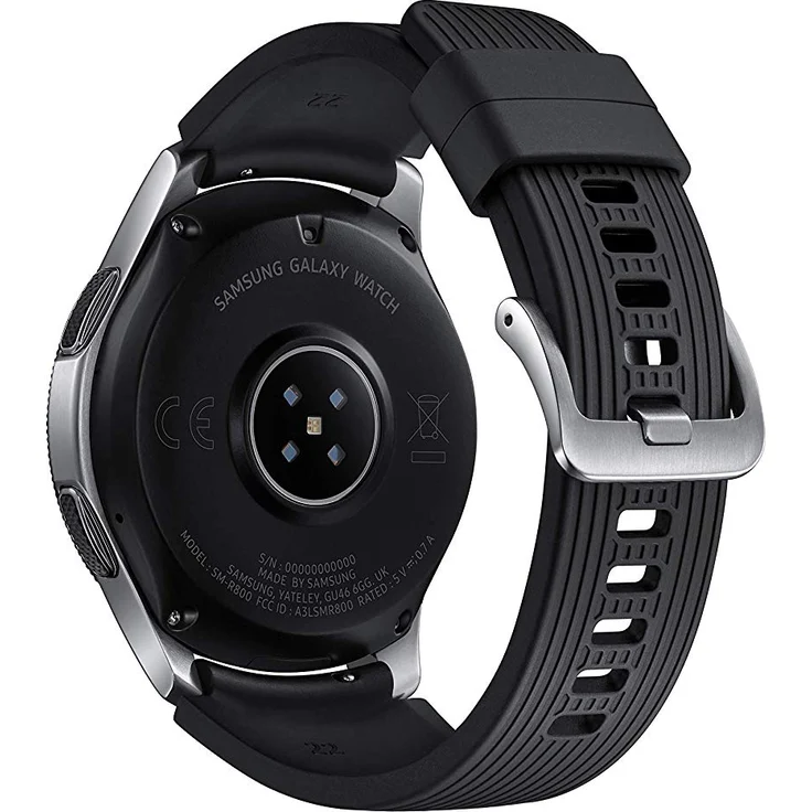 Samsung Galaxy Watch Smartwatch GPS, Unisex, 46mm, Edelstahlgehäuse, Silber – Bild 5