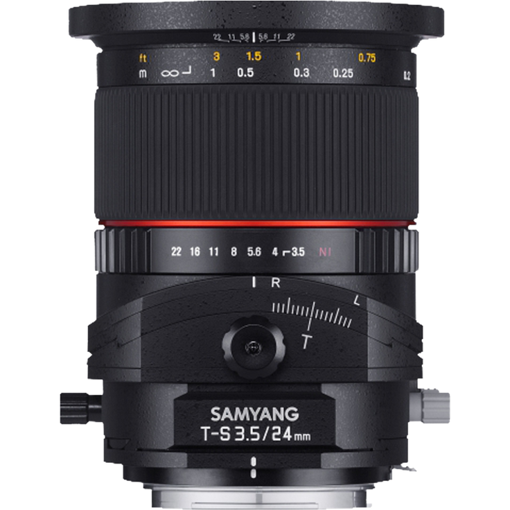 Samyang 24-3,5 Objektiv DSLR T-S Canon EF manueller Fokus Tilt and Shift Fotoobjektiv Weitwinkelobjektiv schwarz – Bild 3
