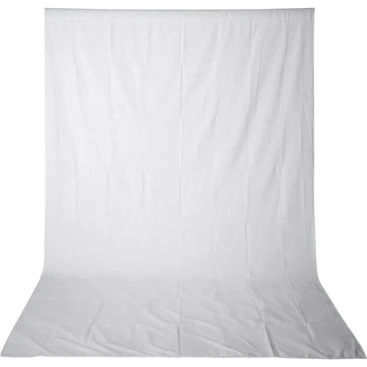 Neewer 10 x 12 ft/3 x 3.6 m Foto Studio 100% Chiffon Pure zusammenklappbar Hintergrund für Fotografie, Video und TV (weiß)