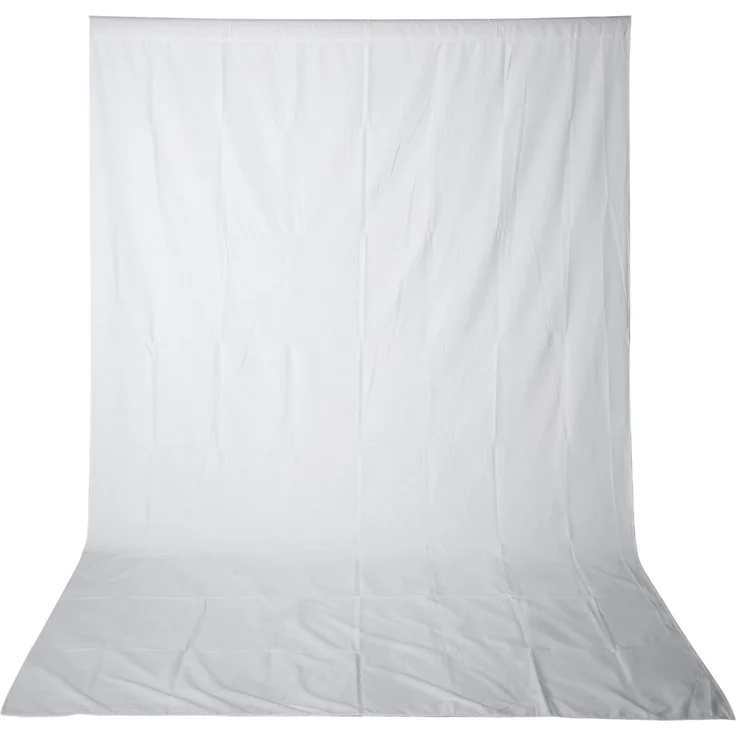 Neewer 10 x 12 ft/3 x 3.6 m Foto Studio 100% Chiffon Pure zusammenklappbar Hintergrund für Fotografie, Video und TV (weiß) – Bild 1