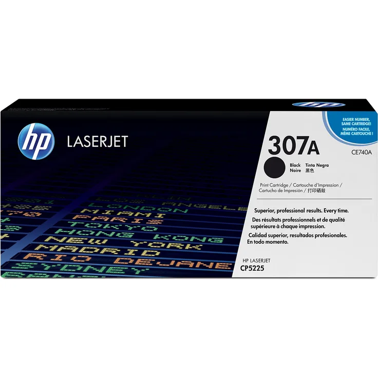 HP 307A (CE740A) Schwarz Original Toner für HP Color Laserjet Pro CP5225