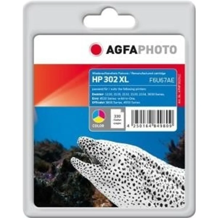 AgfaPhoto APHP302XLC nachgefüllt Tintenpatronen 1er Pack