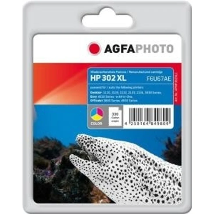AgfaPhoto APHP302XLC nachgefüllt Tintenpatronen 1er Pack – Bild 1