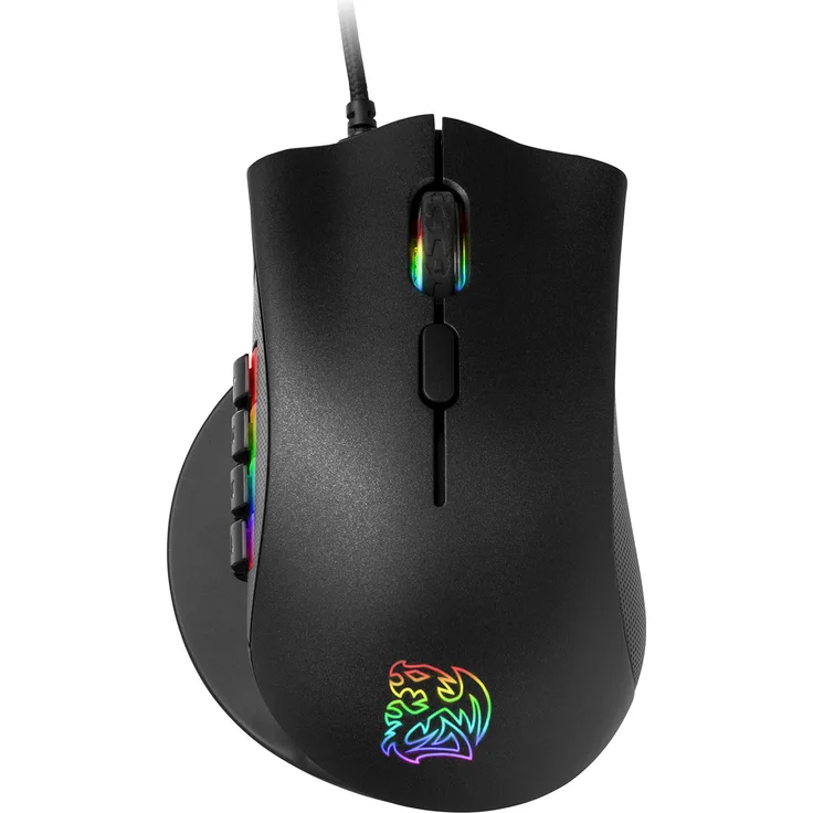 Thermaltake MO-NMS-WDOOBK-01 Tt Esports Nemesis Switch MOBA-MMO-RTS Optical RGB Gaming Mouse