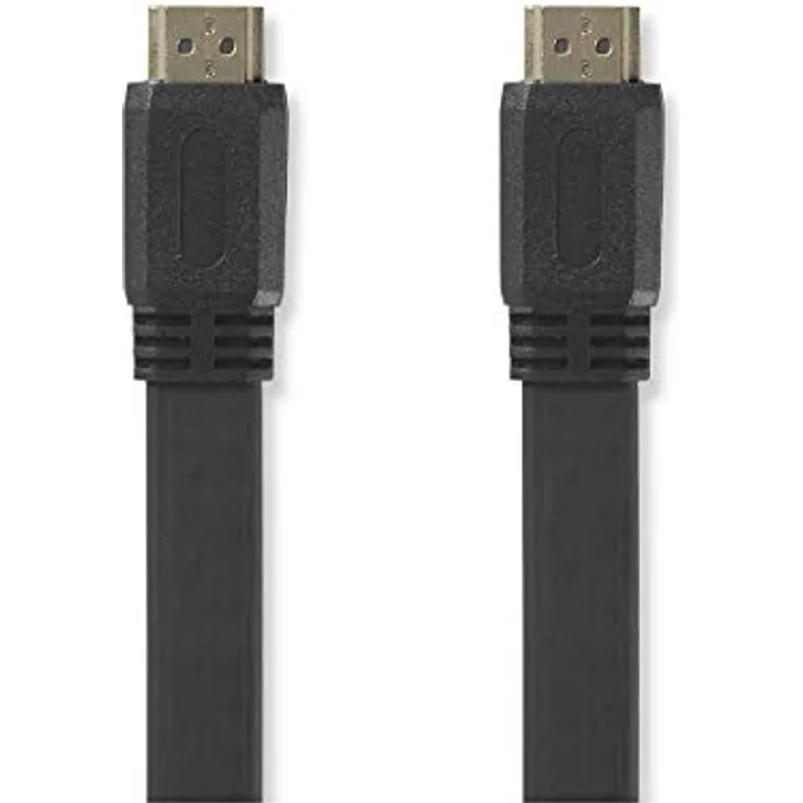Flaches High-Speed-HDMI -Kabel mit Ethernet | HDMI -Anschluss - HDMI -Anschluss | 3,0 m | Schwarz