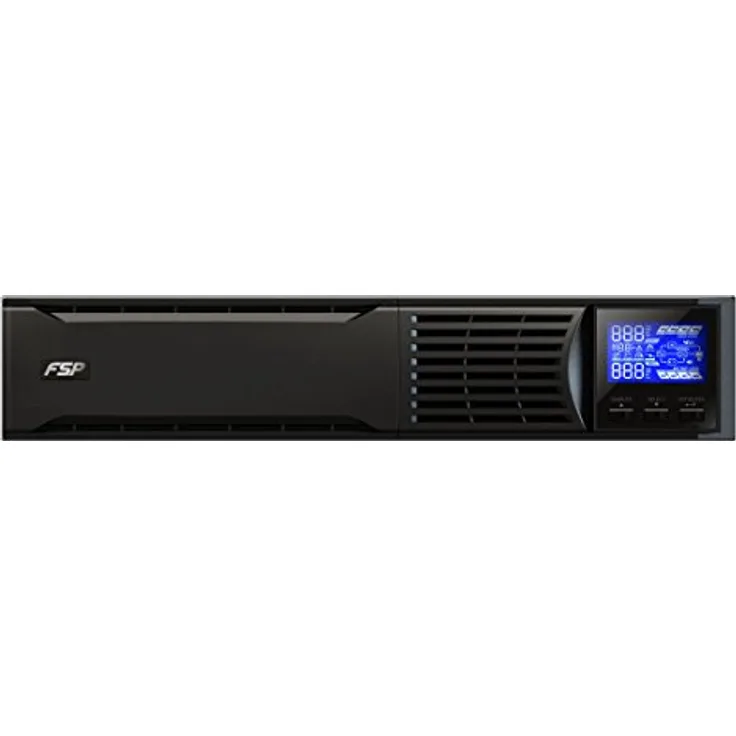 FSP Fortron Champ 1k Rack Mount, Online-USV, 1000 VA - 900W, bis 300VAC, mit USB, RS-232 und intelligenten Steckplatz für zusätzliche Schnittstellen, wie Protokollwandler oder Relaiskarten
