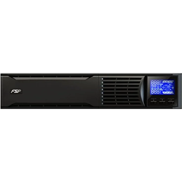 FSP Fortron Champ 1k Rack Mount, Online-USV, 1000 VA - 900W, bis 300VAC, mit USB, RS-232 und intelligenten Steckplatz für zusätzliche Schnittstellen, wie Protokollwandler oder Relaiskarten – Bild 1