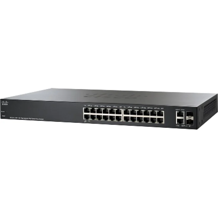 Cisco SG220-26P 26-Port Gigabit PoE Smart Plus Switch 24x 10 100 1000 with 2 Gigabit Combo 180W – Bild 1
