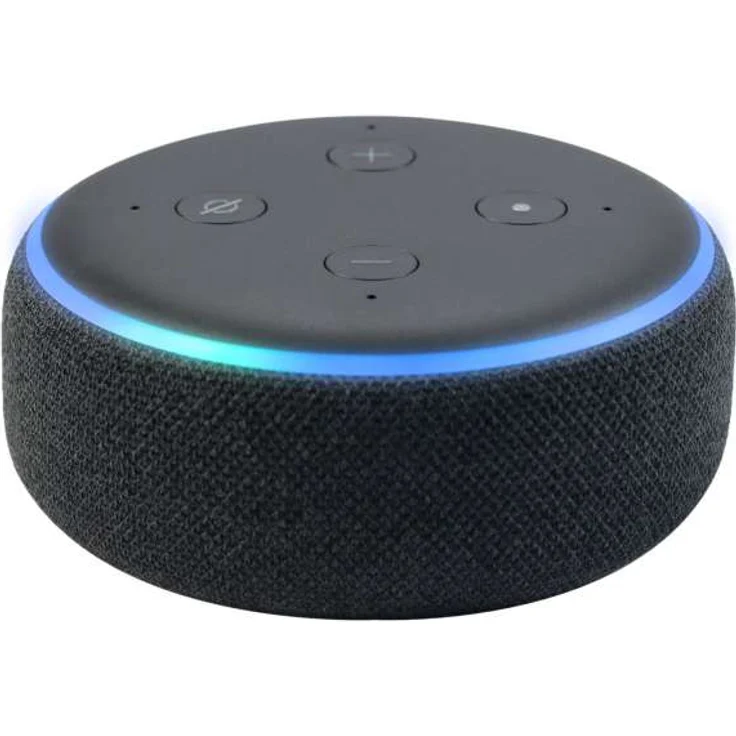 Amazon Echo Dot (3. Generation) Intelligenter Lautsprecher mit Alexa, Anthrazit Stoff – Bild 2