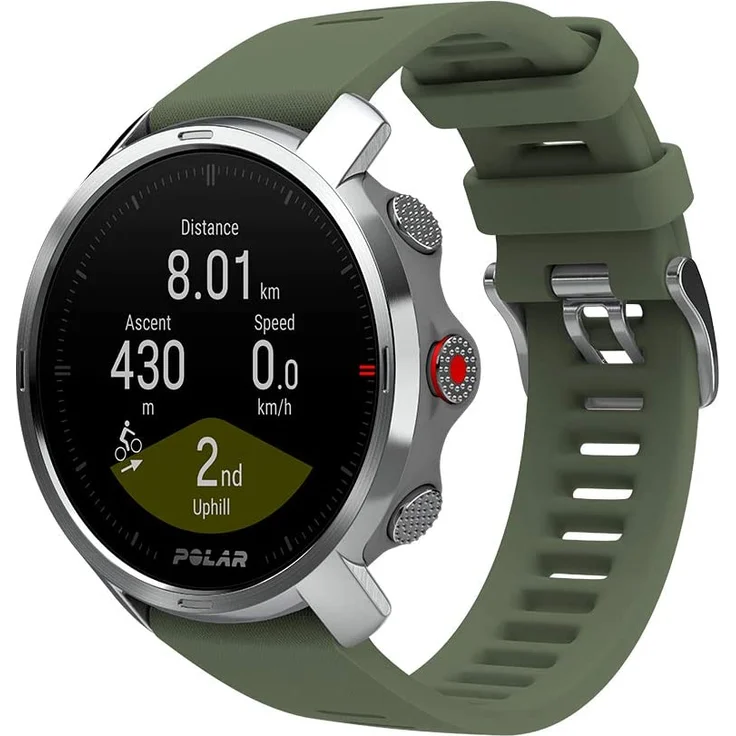 Polar Grit X Multisportuhr GPS, Unisex, M/L, Edelstahlgehäuse, Silber/Weiß (90081737) – Bild 1