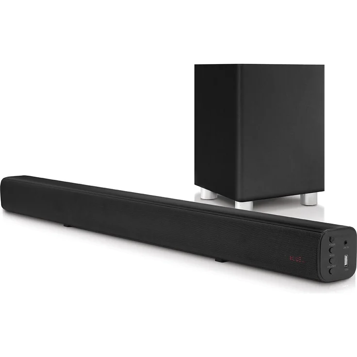Avtex SB195BT 12V 2.0 Soundbar ohne Subwoofer, kabellos/kabelgebunden, geeignet für TV, schwarz (2019) – Bild 4