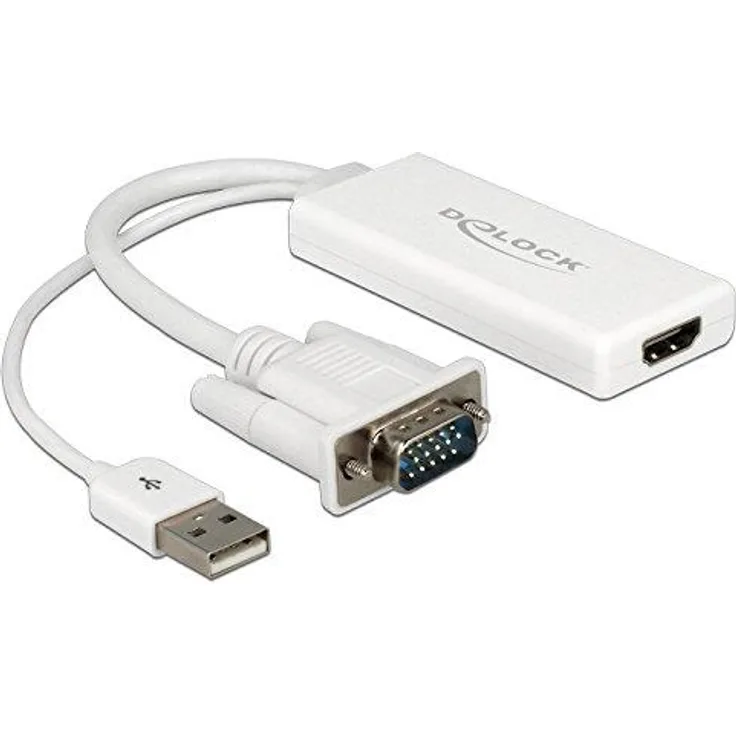 Delock VGA zu HDMI Adapter mit Audio