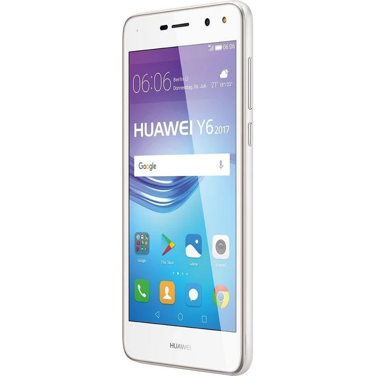 HUAWEI Y6 (2017) Smartphone 12,7cm (5 Zoll) IPS-Display, 16GB interner Speicher, 2GB RAM, Dual-SIM, Android, Weiß – Bild 2