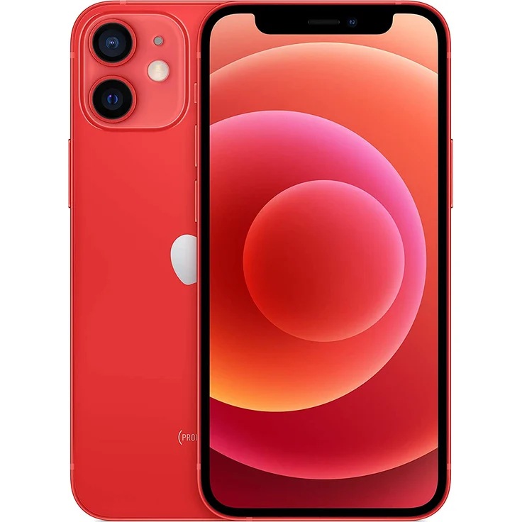 Apple iPhone 12 mini 5G Smartphone 13,72cm (5,4 Zoll) OLED-Display, 64GB interner Speicher, Dual-SIM, iOS, (PRODUCT)RED – Bild 1