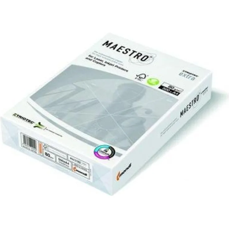 MAESTRO 9457A80S EXTRA Papier - A4, 80 g-qm, 500 Blatt, weiß