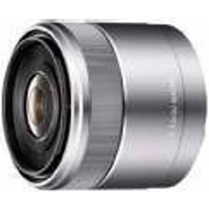 Sony SEL-30M35 Makro-Objektiv (Festbrennweite, 30 mm, F3.5, APS-C, geeignet für A6000, A5100, A5000 und Nex Serien, E-Mount) silber – Bild 1
