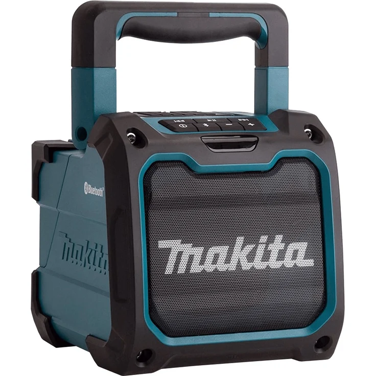 Makita DMR200 Akku-Lautsprecher Bluetooth-Lautsprecher mit Display, wasserdicht, grün, schwarz – Bild 1