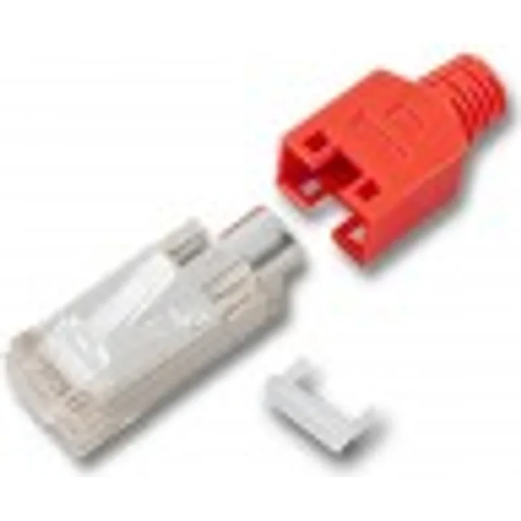1 x Hirose TM11 RJ45 Modular CAT.5e Crimp Stecker rot