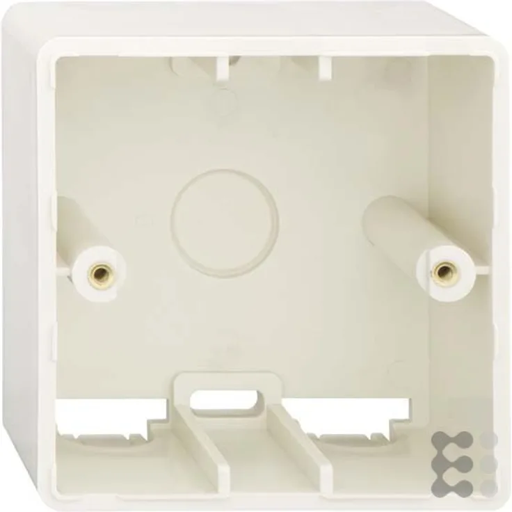 Rutenbeck UAE-Cat.5e mit 6 ApG (Aufputzgehäuse für UP-Bauformen) Dose perlweiß