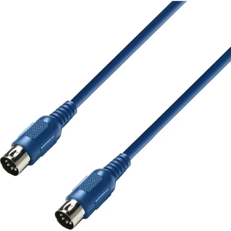 Adam Hall Cables K3MIDI0300BLU 3 Star Serie MIDI-Kabel (3m) blau