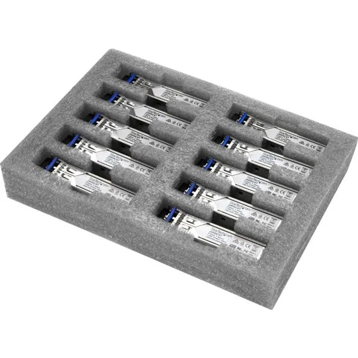 StarTech.com Gigabit LWL SFP Transceiver Modul, HP J4859C kompatibel, SM-MM LC mit DDM, 10km - 550m, 1000Base-LX, 10er Pack