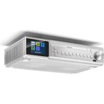 Karcher RA 2060D-S Unterbauradio mit CD-Player, DAB+ - UKW-Radio (je 30 Senderspeicher), USB zur MP3-Wiedergaber & Bluetooth - Wecker (Dual-Alarm) - Countdown-Timer - Fernbedienung