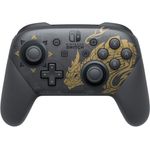 Nintendo Nintendo Switch Pro Controller - Monster Hunter Rise Edition Schwarz, Gold (10006173) (Switch)
