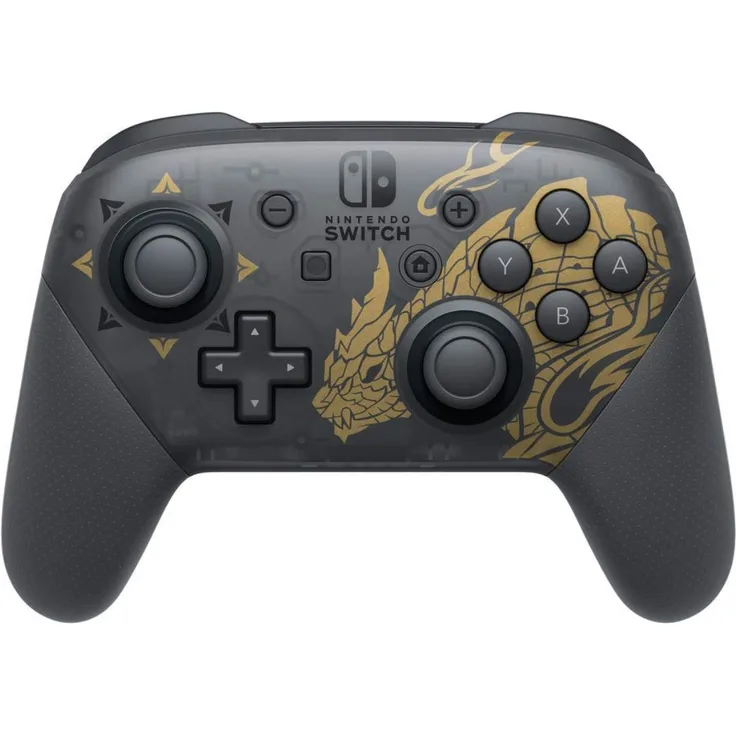 Nintendo Nintendo Switch Pro Controller - Monster Hunter Rise Edition Schwarz, Gold (10006173) (Switch)