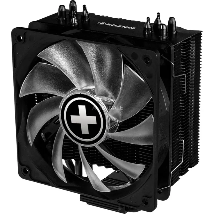 Xilence Performance A+ Series M704RGB - Prozessorkühler - (LGA1156 Socket, Socket AM2, Socket AM2+, Socket AM3, LGA1155 Socket, Socket AM3+, LGA2011 Socket, Socket FM1, Socket FM2, LGA1150 Socket, Socket FM2+, LGA1151 Socket, LGA2066 Socket) - Aluminium u