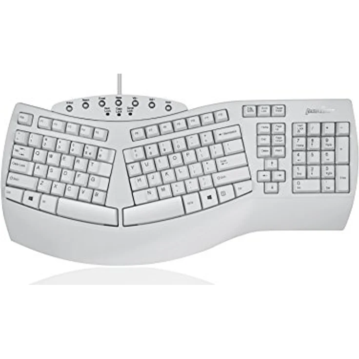 Perixx PERIBOARD-512 - Tastatur - USB - QWERTZ - Deutsch - weiß (11526) – Bild 1