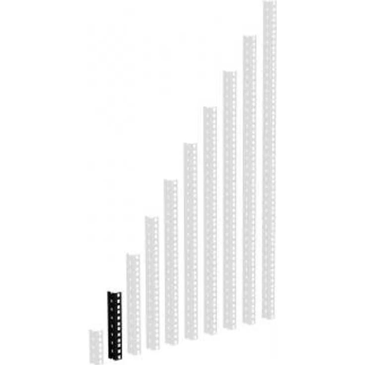 ah Hardware 61535B4 Adam Hall 48,26 cm (19 Zoll) Parts HD Rackschiene 4 HE schwarz – Bild 1