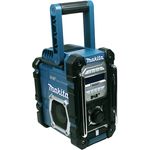 Makita DMR112 7,2V - 18V mit Bluetooth Baustellenradio mit Bluetooth, LCD-Display, geeignet für Outdoor, spritzwassergeschützt, blau