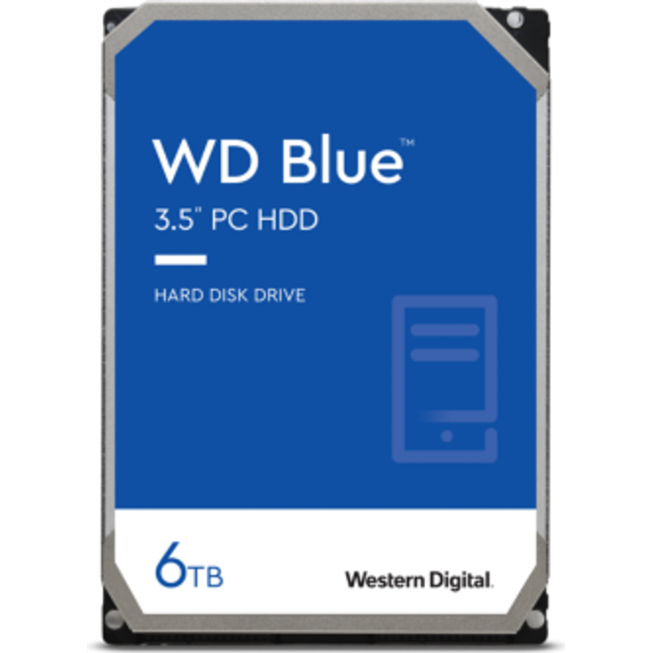 WD Blue WD60EZAZ - Festplatte - 6 TB - intern - 3.5 Zoll (8.9 cm) - SATA 6Gb/s - 5400 rpm - Puffer: 256 MB (WD60EZAZ) – Bild 2