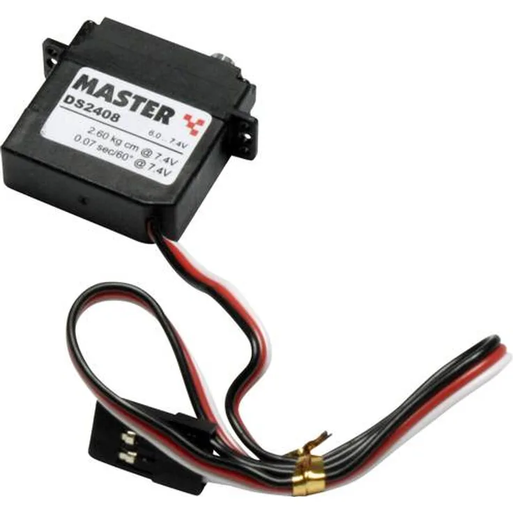 Master Mini-Servo DS2408 Digital-Servo Getriebe-Material: Metall Stecksystem: JR